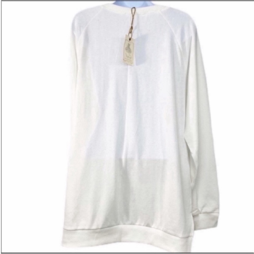 EASEL Spread love Heart sweatshirt top M - Picture 7 of 8